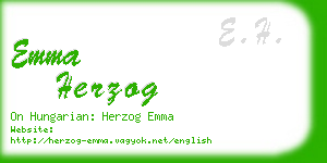 emma herzog business card